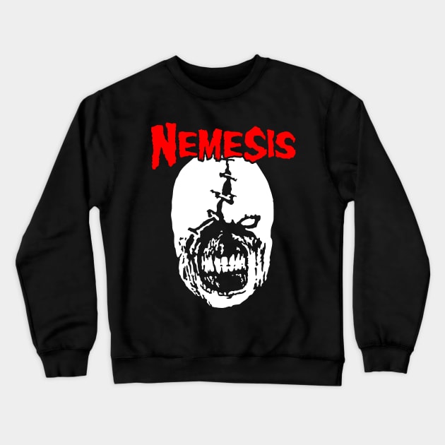 Nemesfits - Red Crewneck Sweatshirt by demonigote